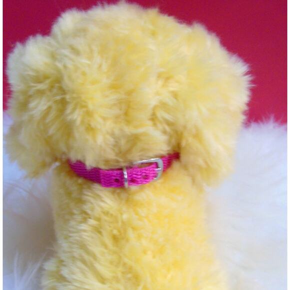American Girl HONEY DOG PET Golden Lab Retriever Puppy Collar Name Tag AG BAG! - Picture 4 of 8